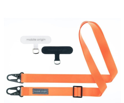 Smycz do telefonu Mobile Origin Lanyard tape 25mm 84-165cm orange